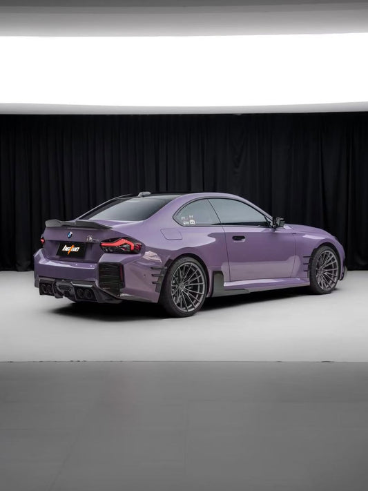 BMW M2 M2C G87 2023 2024 with Aftermarket Parts - MP Style Side Skirt Winglets Pre-preg Carbon Fiber from Aero Republic