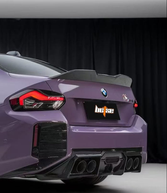 BMW M2 M2C G87 2023 2024 & 2 Series M240 230 G42 2022 2023 2024 with Aftermarket Parts - MP Style Rear Lip Spoiler Pre-preg Carbon Carbon Fiber from Aero Republic