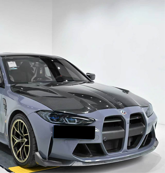 BMW M3CS M3C M3 G80 G81 2021-ON & M4CSL M4CS M4C M4 G82 G83 2021-ON with Aftermarket Parts - Adr Style Hood Bonnet Dry Pre-preg Carbon Fiber from Aero Republic