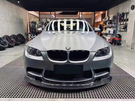 BMW M3 E92 E93 2007 2008 2009 2010 2011 2012 2013 with Aftermarket Parts - GT4 Style Front Lip Carbon Fiber from Aero Republic