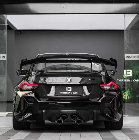 BMW M2 / M2C G87 2023-ON & 2 Series M240 230 G42 2022-ON with Aftermarket Parts - ADR Style Rear Wing Dry Pre-preg Carbon Fiber from Aero Republic