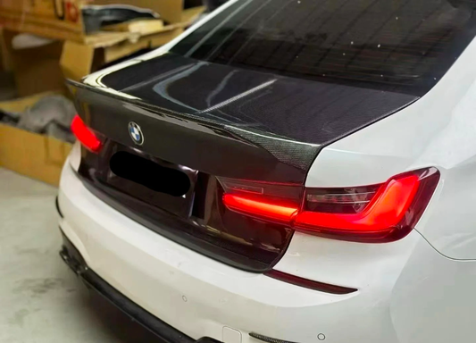 BMW M3 G80 2021-ON & 3 Series 330i M340i (Fits Both Pre-LCI & LCI) G20 2019-ON with Aftermarket Parts - CSL Style Trunk Dry Pre-preg Carbon Fiber from Aero Republic