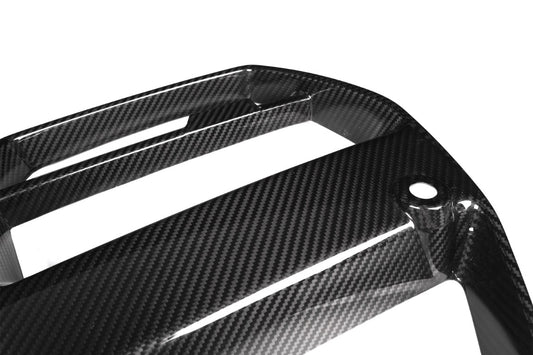 BMW M3 M3C M3CS G80 G81 2021 2022 2023 2024 & M4 M4C M4CS G82 G83 2021 2022 2023 2024 with Aftermarket Parts - V Style Front Kidney Grill Pre-preg Carbon Fiber from Aero Republic