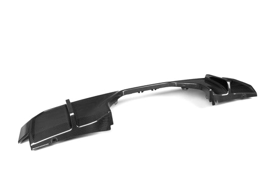 BMW M3 M3C M3CS G80 G81 2021-ON & M4 M4C M4CS M4CSL G82 G83 2021-ON with Aftermarket Parts - MP Style / Quad Center Exist Rear Diffuser & Center Diffuser Plate & Exhaust Hanger & Diffuser Bracket Carbon Fiber / Titanium from Aero Republic & SOOQOO USA