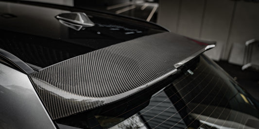 M3 M3C M3CS G81 2021 2022 2023 2024 with Aftermarket Parts - M Style Rear Roof Spoiler Pre-preg Carbon from Aero Republic