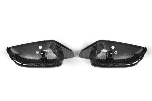 BMW M3 M4 G80 G81 G82 G83 2021-ON RHD (Right Hand Drive Only) with Aftermarket Parts - OE Style Replacement Mirror Caps Pre-preg Carbon Fiber from Aero Republic