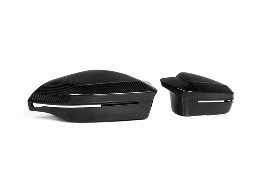 BMW M5C M5 G90 G99 2024-ON (Left & Right Hand Drive) with Aftermarket Parts - M5 Style Mirror Caps Dry Pre-preg Carbon Fiber from Aero Republic