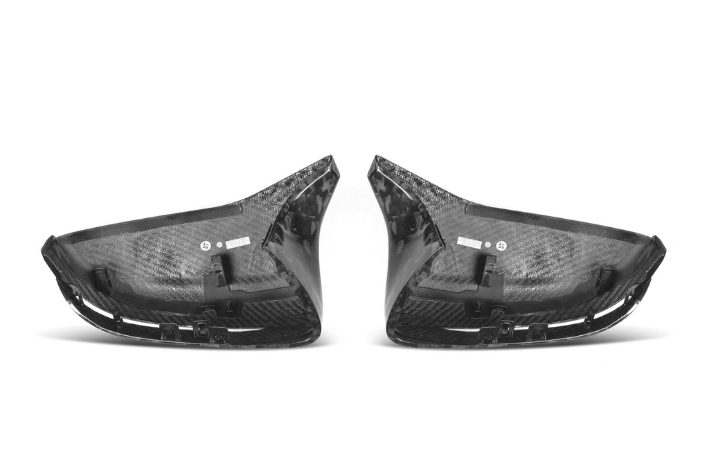 BMW M5/M5C F90 (Fits Both Pre-LCI & LCI) 2018 2019 2020 2021 2022 2023 2024 LHD (Left Hand Drive) with Aftermarket Parts - OE Style / LHD & OE Style / RHD Replacement Mirror Caps Pre-preg Carbon Fiber from Aero Republic