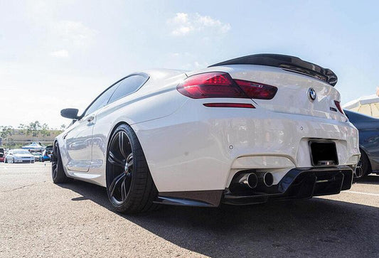 BMW M6 F06 F12 F13 2013 2014 2015 2016 2017 2018 2019 with Aftermarket Parts - PSM Style Rear Diffuser & Canards Carbon Fiber from Aero Republic