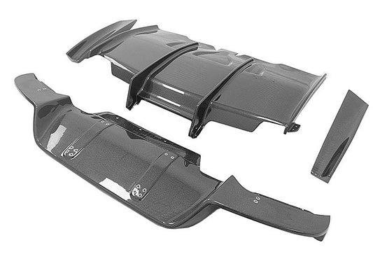 BMW M6 F06 F12 F13 2013 2014 2015 2016 2017 2018 2019 with Aftermarket Parts - PSM Style Rear Diffuser & Canards Carbon Fiber from Aero Republic