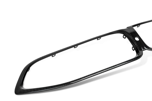 BMW M8 F91 F92 F93 2019-ON with Aftermarket Parts - Dual Slat Front Kidney Grill Pre-preg Carbon Fiber from Aero Republic