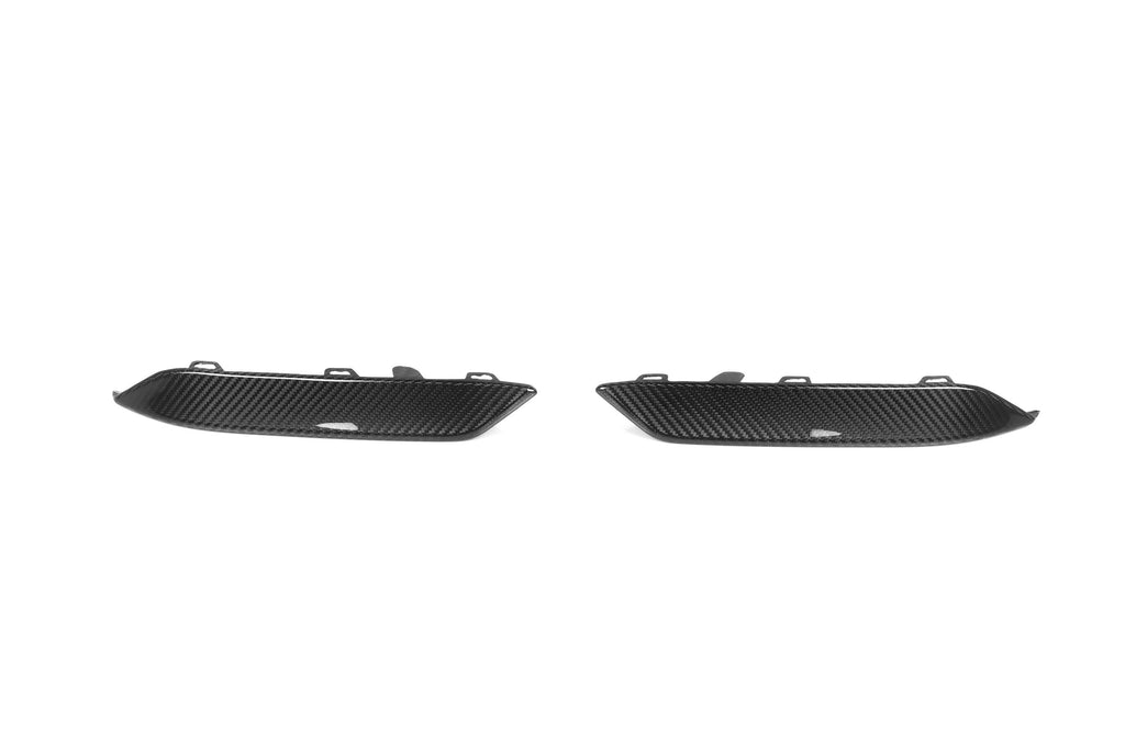 BMW M8 F91 F92 F93 2019-ON with Aftermarket Parts - OE Style Front Bumper Side Lower Vent Trim Carbon Fiber from Aero Republic