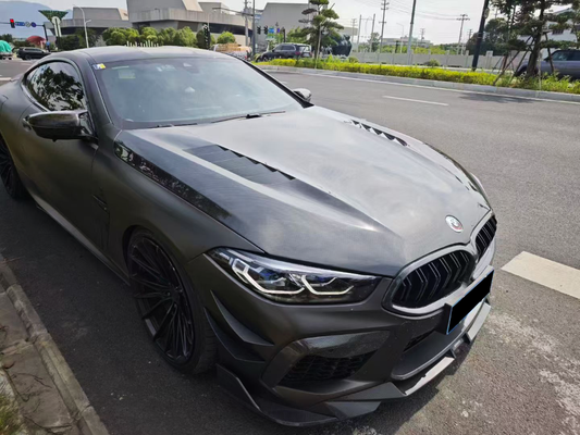 BMW M8 M8C F91 F92 F93 2019-ON with Aftermarket Parts - Hood Dry Pre-preg Carbon Fiber from Aero Republic