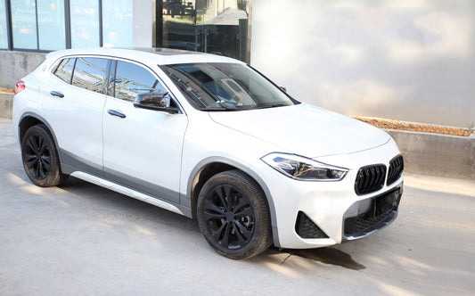 BMW X2 M35i x/sDrive28i xDrive25e sDrive20i sDrive18i xDrive25d xDrive20d sDrive18d sDrive16d F39 (Both Fits Pre-LCI & LCI) 2018 2019 2020 2021 2022 2023 with Aftermarket Parts - M Style Mirror Caps Dry Pre-preg Carbon Fiber from Aero Republic