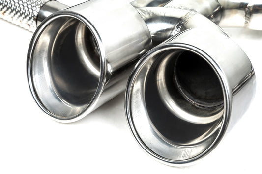 BMW X3 30i xDrive G45 2025-ON with Aftermarket Parts - Axle-back Exhaust Quad Exit Tips Conversion Stainless Steel / Carbon Fiber from Aero Republic