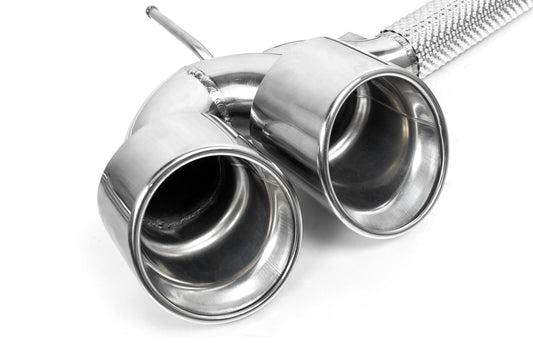 BMW X3 30i xDrive G45 2025-ON with Aftermarket Parts - Axle-back Exhaust Quad Exit Tips Conversion Stainless Steel / Carbon Fiber from Aero Republic