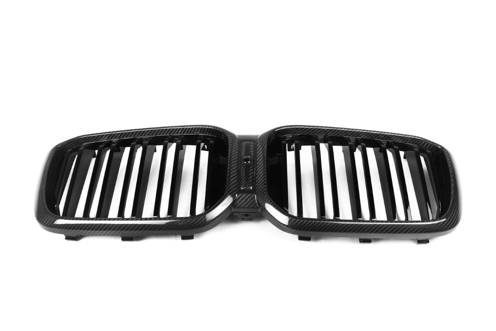 BMW X3 M40 s/x Drive 340 G01 LCI 2022 2023 2024 & X4 M40 xDrive 30 G02 LCI 2022 2023 2024 with Aftermarket Parts - Dual Slat Front Kidney Grill Pre-preg Carbon Fiber from Aero Republic