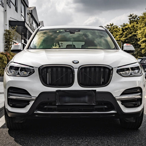 BMW X3 M40 s/x Drive 340 G01 Pre-LCI 2019 2020 2021 & X4 M40 xDrive 30 G02 Pre-LCI 2019 2020 2021 with Aftermarket Parts - Dual Slat Front Kidney Grill Pre-preg Carbon Fiber from Aero Republic