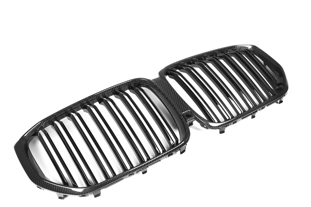 BMW X5 G05 M50i x/s Drive 40i Pre-LCI 2019 2020 2021 2022 2023 with Aftermarket Parts - Dual Slat Front Kidney Grill Pre-preg Carbon Fiber from Aero Republic