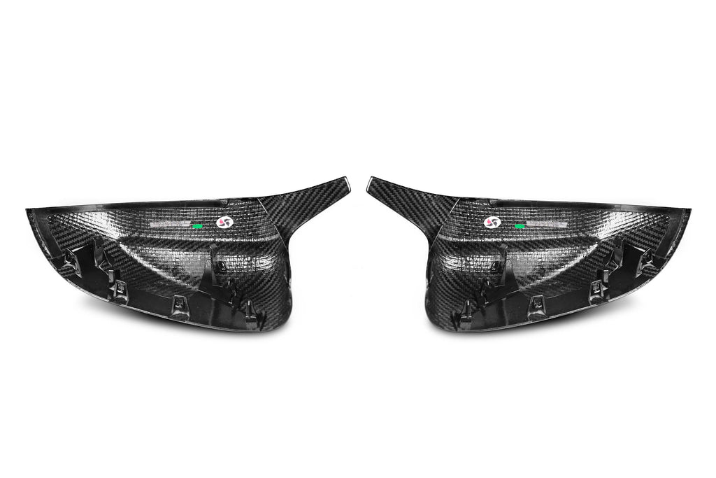 BMW X5 G05 & X6 G06 s/x Drive40/e M60 (Fits Both Pre-LCI & LCI) 2020 2021 2022 2023 2024 with Aftermarket Parts - XM Style Replacement Mirror Caps Pre-preg Carbon Fiber from Aero Republic