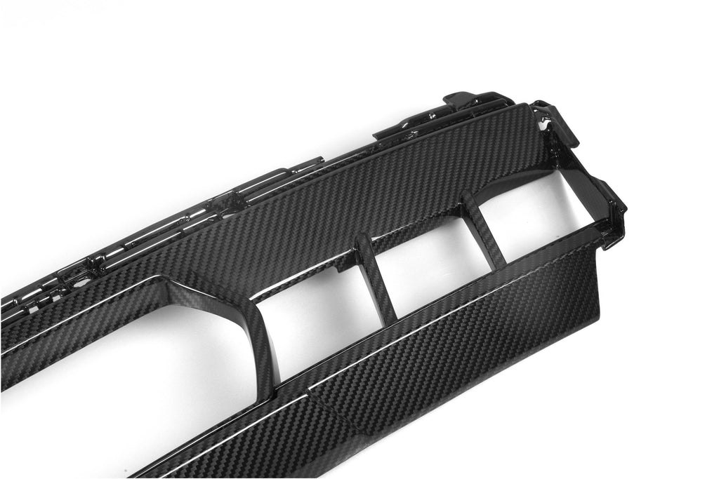 BMW X5 M60i s/x Drive 40i xDrive 50e G05 LCI 2024-ON with Aftermarket Parts - OE Style Front Bumper Center Intake Vent Valences Trim Carbon Fiber from Aero Republic