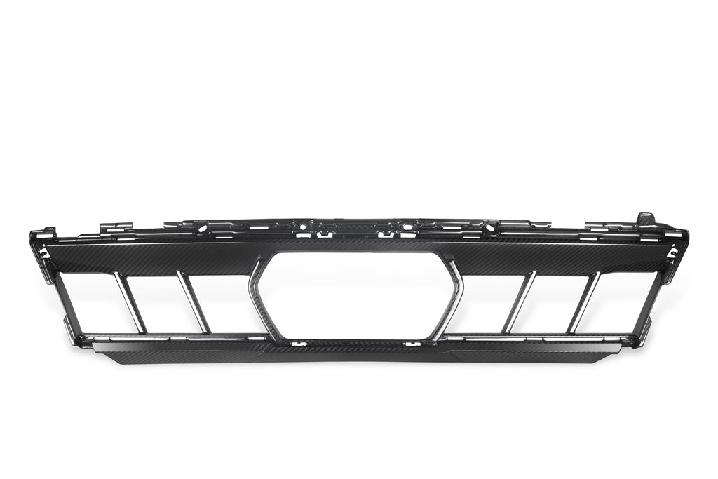 BMW X5 M60i s/x Drive 40i xDrive 50e G05 LCI 2024-ON with Aftermarket Parts - OE Style Front Bumper Center Intake Vent Valences Trim Carbon Fiber from Aero Republic