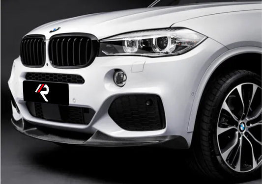 BMW X5 xDrive50i eDrive F15 (Both Fits Pre-LCI & LCI) 2014 2015 2016 2017 2018 & X6 M50d xDrive50i s/xDrive35i xDrive40d xDrive30d F16 (Both Fits Pre-LCI & LCI) 2015 2016 2017 2018 2019 with Aftermarket Parts - MP M Performance Style Front Lip Carbon Fiber from Aero Republic