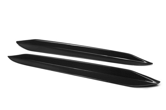 BMW X6 G06 & X6M X6MC F96 (Fits Both Pre-LCI & LCI) 2020-ON with Aftermarket Parts - MP Style Rear Window Fins Side Louvers Dry Pre-preg Carbon Fiber from Aero Republic