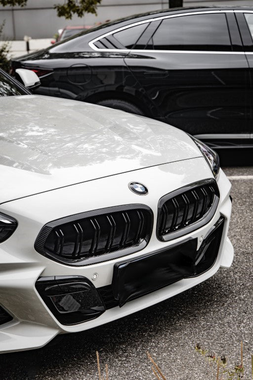 BMW Z4 M40 / sDrive30 G29 2019 2020 2021 2022 2023 2024 with Aftermarket Parts - Dual Slat Front Kidney Grill Pre-preg Carbon Fiber from Aero Republic