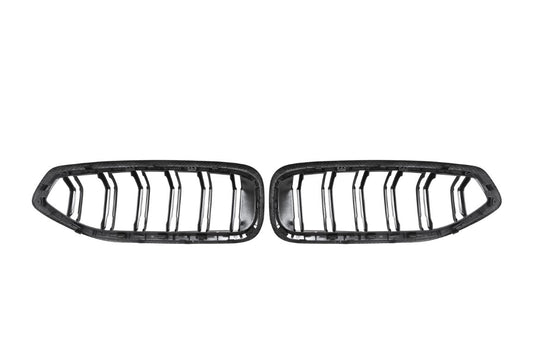 BMW Z4 M40 / sDrive30 G29 2019 2020 2021 2022 2023 2024 with Aftermarket Parts - Dual Slat Front Kidney Grill Pre-preg Carbon Fiber from Aero Republic