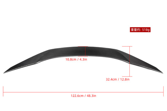 BMW Z4 M40 / sDrive30 G29 2019 2020 2021 2023 2024 with Aftermarket Parts - TRD Style Rear Lip Spoiler Pre-preg Carbon from Aero Republic