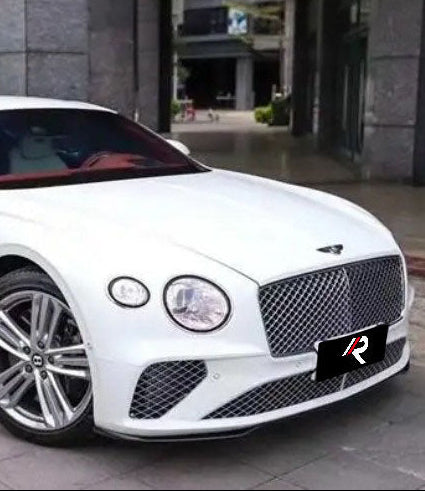 Bentley Continental GT 2020 2021 2022 2023 2024 with Aftermarket Parts - Front Lip Carbon Fiber from Aero Republic