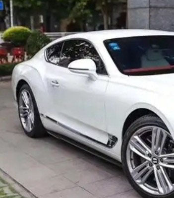 Bentley Continental GT 2020 2021 2022 2023 2024 with Aftermarket Parts - Side Skirts Carbon Fiber from Aero Republic