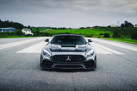Mercedes Benz AMG GT GTS C190 2015 2016 2017 Pre-Facelift with Aftermarket Parts - RT Style Front Lip Carbon Fiber from Aero Republic