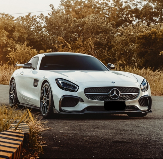 Mercedes Benz AMG GT GTS C190 2015 2016 2017 Pre-Facelift with Aftermarket Parts - RT Style Front Lip Carbon Fiber from Aero Republic