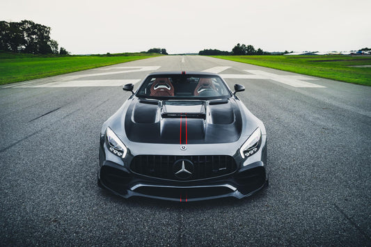 Mercedes Benz AMG GT GTS C190 2015 2016 2017 Pre-Facelift with Aftermarket Parts - RT Style Front Lip Carbon Fiber from Aero Republic