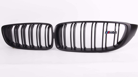 Aero Republic Blacked Out Front Kidney Grilles for BMW M3CS M3C M3 F81 F80 2014-2018 & M4CS M4C M4 F83 F82 2014-2020 Carbon Fiber/ABS
