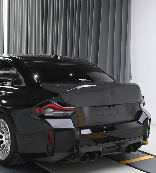 BMW M2C M2 G87 2023-ON & 2 Series M240i 230i G42 2022-ON with Aftermarket Parts - CS Style Ducktail Trunk Dry Pre-preg Carbon Fiber from Aero Republic