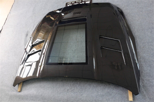 Cadillac ATS Luxury Premium Turbo Performance 2013 2014 2015 2016 2017 2018 with Aftermarket Parts - Transperant Tempered Glass Window Hood Carbon Fiber from Aero Republic