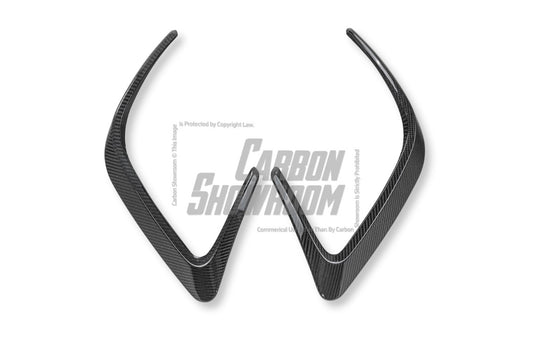 Aero Republic Carbon Fiber Rear Bumper Canards for Mercedes Benz 2015-21 W205 C300 C43 C63 C63S AMG Sedan 4 Door