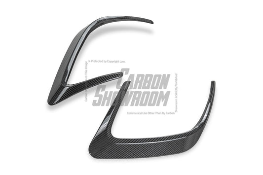 Aero Republic Carbon Fiber Rear Bumper Canards for Mercedes Benz 2015-21 W205 C300 C43 C63 C63S AMG Sedan 4 Door