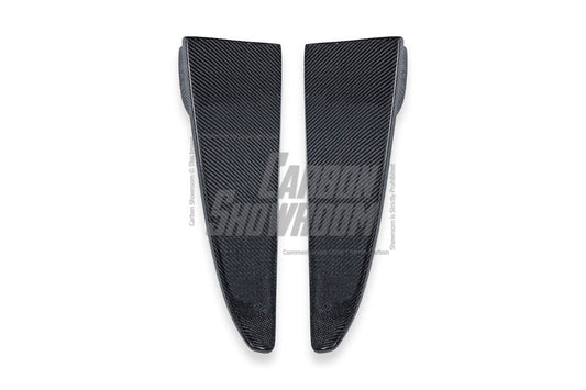 Aero Republic Carbon Fiber Rear Diffuser Side Valences Canards Trim for W205 C300 C43 C63 AMG Sedan 4 Door