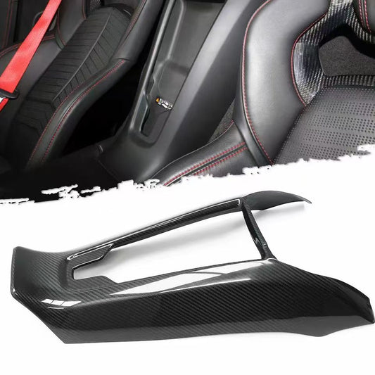 Chevrolet C8 Corvette Base 2020-ON & C8 Corvette Z06 2023-ON & C8 Corvette E-Ray 2024-ON with Aftermarket Parts - Interior Center Console Rear Cover Overlay Dry Pre-preg Carbon Fiber from Aero Republic
