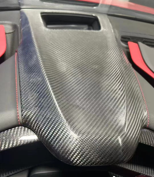 Chevrolet C8 Corvette Base 2020-ON & C8 Corvette Z06 2023-ON & C8 Corvette E-Ray 2024-ON with Aftermarket Parts - Interior Dashboard Hood Coverlay Dry Pre-preg Carbon Fiber from Aero Republic