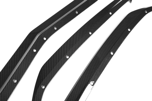 Chevrolet Corvette C8 Base 1LZ 2LZ 3LZ 1LT 2LT 3LT 2021-ON with Aftermarket Parts - Sports Front Lip Pre-preg Carbon Fiber from Aero Republic