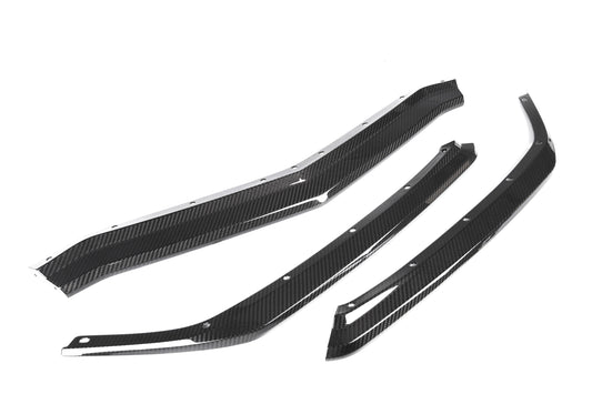 Chevrolet Corvette C8 Base 1LZ 2LZ 3LZ 1LT 2LT 3LT 2021-ON with Aftermarket Parts - Sports Front Lip Pre-preg Carbon Fiber from Aero Republic