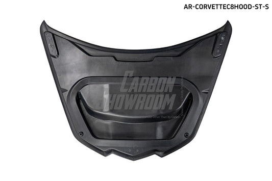 Aero Republic Carbon Fiber Hood Bonnet ST Style for Corvette C8 2020-ON - Performance SpeedShop