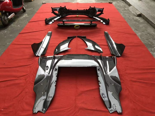 McLaren MP4-12C 2012 2013 2014 with Aftermarket Parts - DMC Style Full Body Kit Carbon Fiber from Aero Republic
