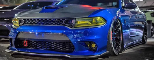 Dodge Charger & 2015 Scat Pack & 2016 Scat Pack, Hellcat & 2017 R/T, Daytona, Scat Pack, Hellcat & 2018 GT, R/T, Daytona, Scat Pack, Hellcat & 2019 GT, R/T, Scat Pack, Hellcat & 2020 GT, R/T, Scat Pack, Hellcat & 2021 GT, R/T, Scat Pack & 2022 GT, R/T, Scat Pack Non-widebody & 2023 GT, R/T, Scat Pack Non-widebody with Aftermarket Parts - OEM Style Front Bumper Trim Carbon Fiber from Aero Republic