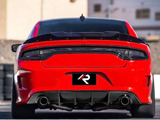 Dodge Charger & 2015 Scat Pack & 2016 Scat Pack, Hellcat & 2017 R/T, Daytona, Scat Pack, Hellcat & 2018 GT, R/T, Daytona, Scat Pack, Hellcat & 2019 GT, R/T, Scat Pack, Hellcat & 2020 GT, R/T, Scat Pack, Hellcat & 2021 GT, R/T, Scat Pack & 2022 GT, R/T, Scat Pack Non-widebody & 2023 GT, R/T, Scat Pack Non-widebody with Aftermarket Parts - Rear Diffuser Carbon Fiber from Aero Republic